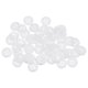 thumbnail image 1 of Uxcell 50Pcs 18L Botones de Coser 15/32" (11.5mm) Redondos Planos de Resina de 4 Agujeros para Manualidades de Costura, Blanco, 1 of 5