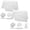 A 6Pack, variant on 6Pcs Thick Hite Plastic Woven Bag Flooding Sandbag Protection Packaging Bags 15X24In Rack