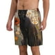 thumbnail image 2 of Fotbe Black Cat in Wildflowers Trajes de Baño Estampados para Hombre, Shorts de Verano de Secado Rápido, Ropa de Playa, Bañadores-3X-Large, 2 of 6