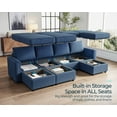 LINSY HOME Modular Couches and Sofas Sectional with Storage Sectional
