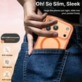thumbnail image 5 of DUEDUE iPhone 17 Pro Max 6.9", Compatible with Mag-Safe, Magnetic Slim Matte Shockproof Cover Case For iPhone 17 Pro Max, Orange, 5 of 7