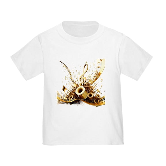 CafePress - 3D Music Notes Explosion T Shirt - Cute Toddler T-Shirt, 100% Cotton
