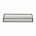 thumbnail image 3 of Veldra Black Rectangular Fluted Glass Tray, 3 of 7