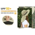 thumbnail image 6 of Solaris Outdoor Wide Brim Sun Hats with Neck Flap Blocking UV Protection Cap Unisex UPF 50+ Foldable Mesh Net for Fin, 6 of 8