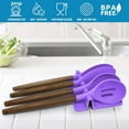 thumbnail image 6 of Silicone Utensil Rest with Drip Pad for Multiple Utensils, Heat-Resistant, BPA-Free Spoon Rest & Spoon Holder for Stove Top, Kitchen Utensil Holder for Spoons, Ladles, Tongs & More - by Zulay, 6 of 10