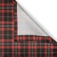 thumbnail image 3 of Ambesonne Tartan Kitchen Curtains, Plaid Composition Abstract, 55"x39", Vermilion Maroon, 3 of 3