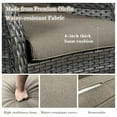 thumbnail image 6 of Bellefurn Patio Wicker Chairs Set of 2,High Back Outdoor Rattan Patio Chairs Outdoor Conversation Set for Garden Backyard Proch Deck, 6 of 8