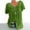Army Green, variant on Joau Women's Casual Boho Floral Printed V Neck Tunic Tops Plus Size Short Sleeve Pleated T Shirt Blouses S-5XL