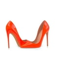 thumbnail image 5 of Zhabtuc Women's Classic Slip On Heels Sexy Pointed Toe Pumps Stiletto Pumps Party Dress Shoes Orange Size8.5, 5 of 6
