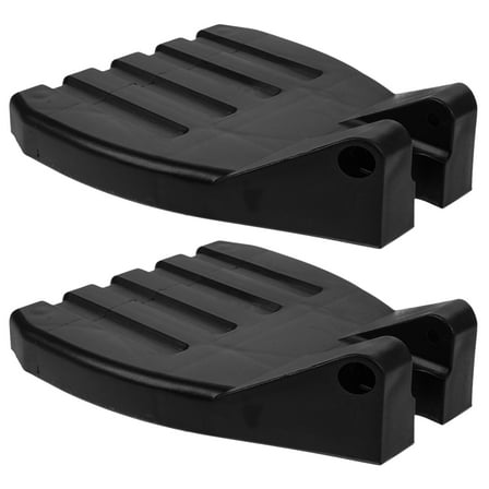 STOBOK 2pcs Wheelchair Lateral Padding with Anti Slip Protection Black PP for All Ages