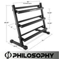 thumbnail image 6 of Philosophy Gym Commercial 3-Tier Dumbbell Weight Rack, Heavy-Duty, 6 of 6