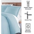 thumbnail image 4 of Neutral Solid Color 3-Piece Duvet Cover Set by Southshore Fine Linens, 4 of 9