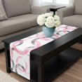 thumbnail image 4 of Pink Grey Table Runner 72 Inches Long, Geometric Circle Modern Abstract Simple Art Kitchen Coffee Dining Table Decoration for Home Party Birthday Wedding Home Decor 14x72 Inches, 4 of 8