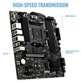 thumbnail image 4 of MSI B550M Pro-VDH WiFi ProSeries Placa Base (AMD AM4, DDR4, PCIe 4.0, SATA 6Gb/s, M.2, USB 3.2 Gen 1, Wi-Fi, D-Sub/HDMI/DP, Micro-ATX), 4 of 5