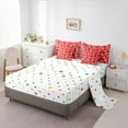 thumbnail image 5 of jejeloiu Bow Knot Ribbon 7-Piece Twin Bedding Sets,Pink Cartoon Bowtie Bedding Comforter Set For Girls Reversible, 5 of 8