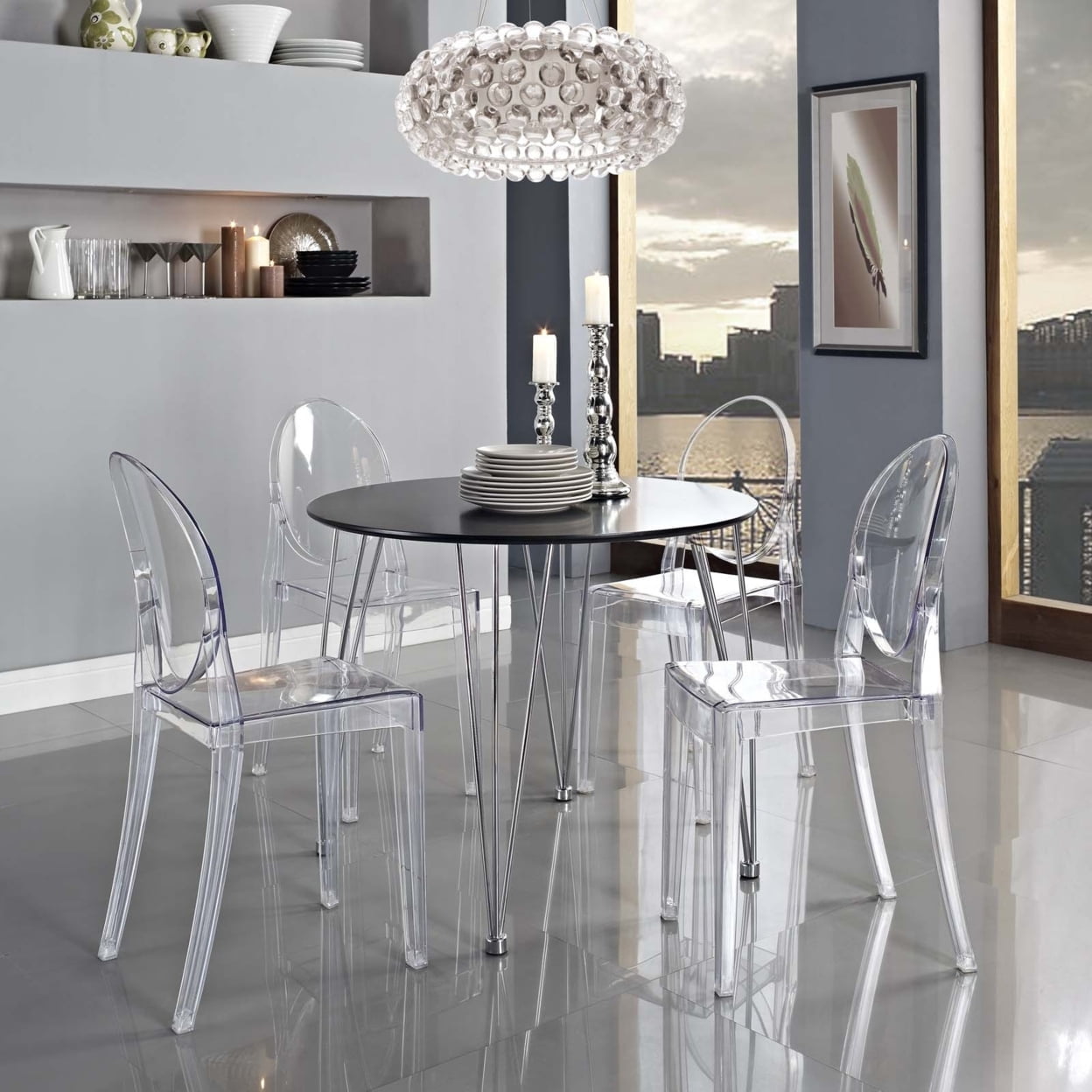 Modway Casper Stackable Dining Side Chair Multiple Colors Walmart