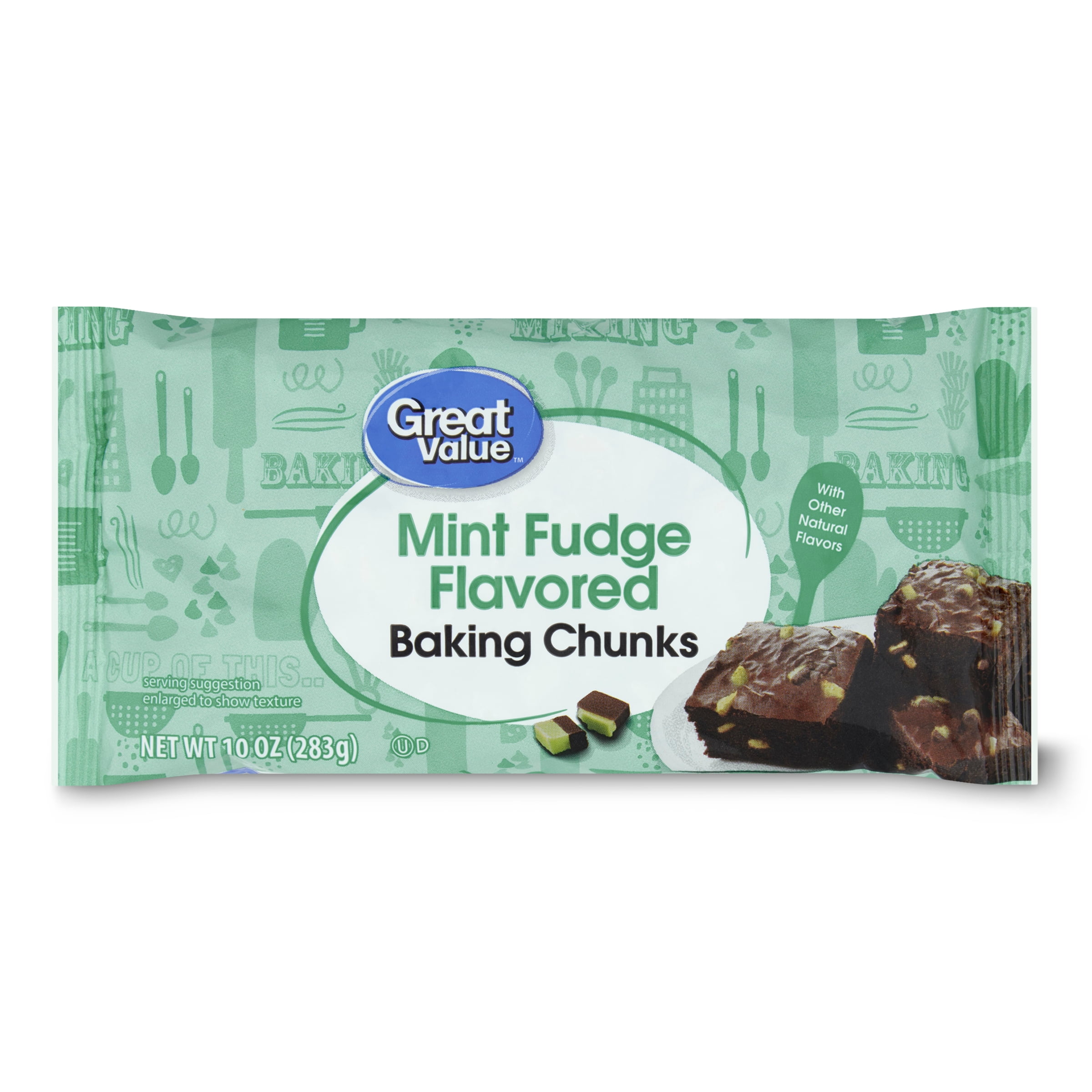 Great Value Mint Fudge Baking Chunk, 10 Oz