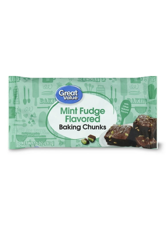 Great Value Mint Fudge Baking Chunk, 10 Oz