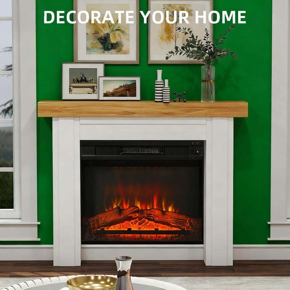 Indoor Fireplaces Fireplace Mantel, Freestanding Fireplace Surround with Leg for Electric Fireplaces,Gas Indoor Fireplaces
