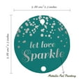 thumbnail image 6 of Inkdotpot Pack Of 100 Let Love Sparkle Wedding Favor Paper Tags Craft Real Silver Foil Hang Tags, 6 of 7
