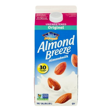 Blue Diamond Almond Breeze Original Unsweetened Almondmilk 0.5 Gal - Blue DiamondÂ® Almond BreezeÂ® Unsweetened Vanilla : Find quality natural & organic products to add to .