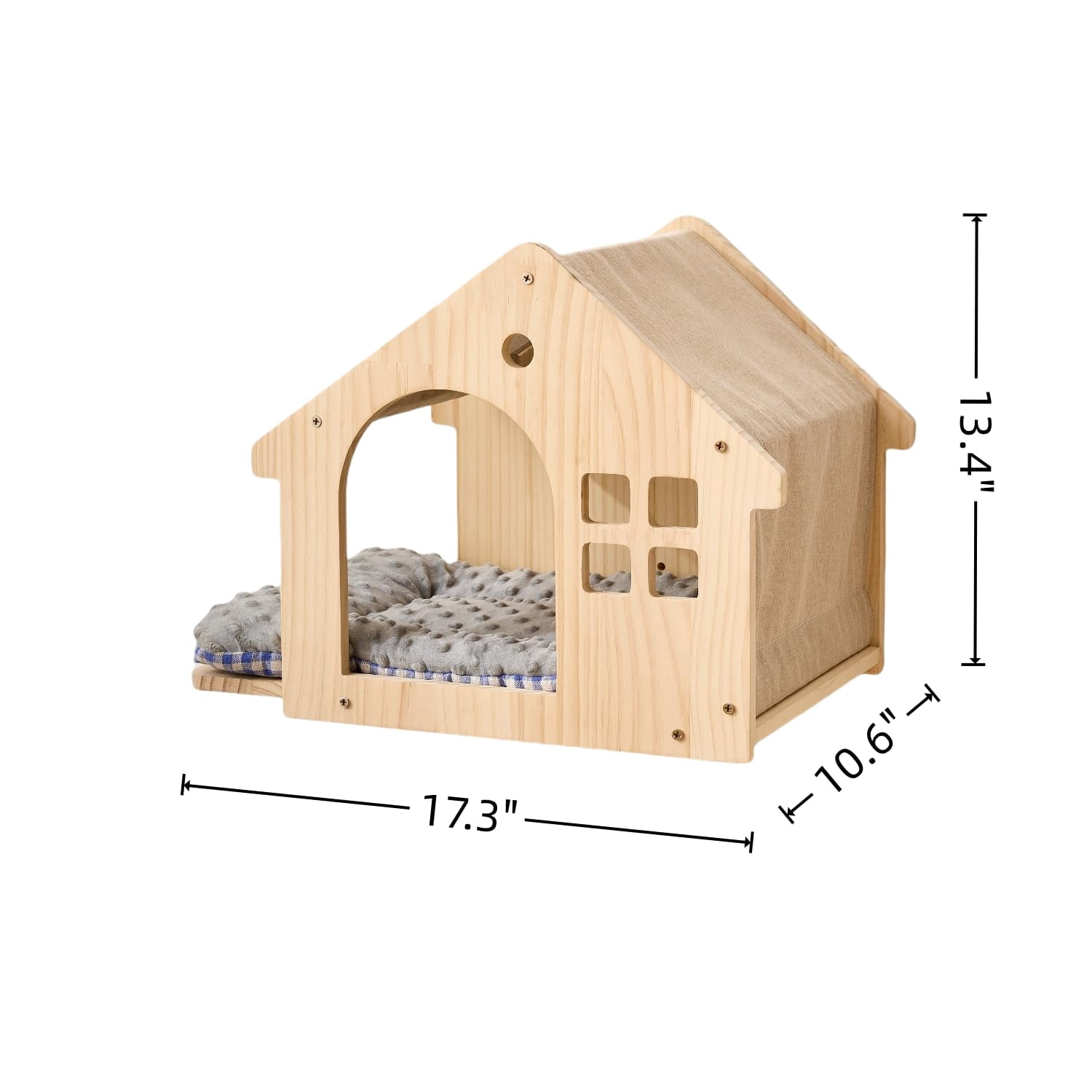 12" x 16" Wood Wall Mounted Cat Furniture Set