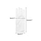 thumbnail image 2 of Guantes de satén de color sólido INSPIRE CHIC de dedo completo, de longitud hasta la muñeca, guantes cortos para mujeres, blancos, talla única, 2 of 6