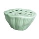 thumbnail image 5 of Jarrón con arreglo floral de vaina de loto, maceta de cerámica, adorno decorativo para el hogar, floral Verde oscuro, 5 of 9