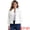 White, variant on Women's Classic Stand Collar Denim Jacket L White