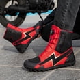 thumbnail image 6 of Men's and women's all-season motorcycle riding boots and motorcycle shoes,Black red,44, 6 of 12
