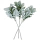 thumbnail image 2 of 50 Piezas de Hojas de Oreja de Cordero Flocadas Artificiales Tallos de Molinero Polvorientos Hojas de Roble Flocado Hoja de Oreja de Cordero para Bodas en Casa, 2 of 7