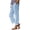 Blue, variant on Linen Capri Pants for Women Cotton 2026 Trendy Casual Summer Capris Loose Fit High Waisted Trousers with Pockets,Khaki,S