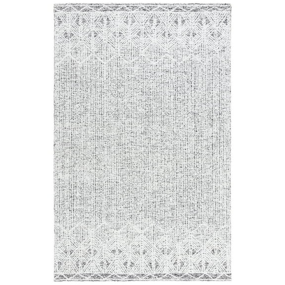 SAFAVIEH Ebony Aditya Traditional Area Rug, Ivory/Black, 3' x 5'