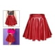 thumbnail image 3 of Minifalda Línea A Cómoda Falda Plisada Versátil Para Viajes Rojo XL SM SunniMix Falda plisada metalizada, 3 of 8
