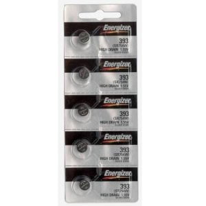 Energizer SR754W 393 Silver Oxide Watch Battery 5 Pack