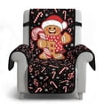 thumbnail image 6 of Yuyamidu Christmas Recliner Chair Cover with Pockets Gingerbread Man Stretch Reclining Cover for Pets Washable Recliner Protector for Living Room Bedroom, Home Decor, 6 of 7