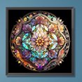 thumbnail image 1 of Cuadros Decorativos 5D bricolaje redondo completo taladro diamante pintura abstracta Mandala decoración del hogar (QQ942) Wdftyju de costura negro 4 estilos, 1 of 7
