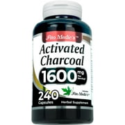 FITO MEDIC'S Lab | activated charcoal pills| 1600 mg per serving | 240 Caps | activated charcoal | charcoal capsules| charcoal pills| Ultra high Absorption, s.