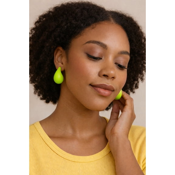 RubyLee Elegance Pastel Rain Green Teardrop Earrings for Women