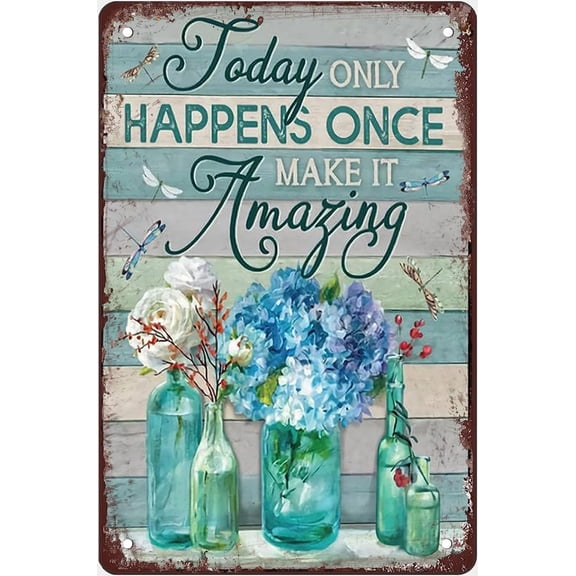 Metal Sign Camping Decor Funny Camping Tin Sign Rustic The Rvers Prayer Sign Home Rv Camper DecorPoster Wall Art for Kitchen Garden Bathroom Farm Home Coffee Decor Tin Sign,12x8 Inches