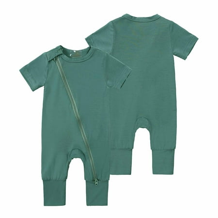 

NIZELUK Boys Clothes Baby Boy Clothes Toddler Boy Clothes Fall Savings Clearance Sales Today Deals Prime Newborn Toddler Baby Girls Boys Bodysuit Summer Short Sleeve Zipper One-piece Romper Jumpsuit