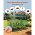 thumbnail image 4 of KFFKFF Large Crop Cage, 7.8 x 3.9 x 5.9 ft Plant Protection Tent with Zippered Door, Durable and Wind-Resistant Design, Simple Installation, Outdoor Cover for Raised Beds, 4 of 9