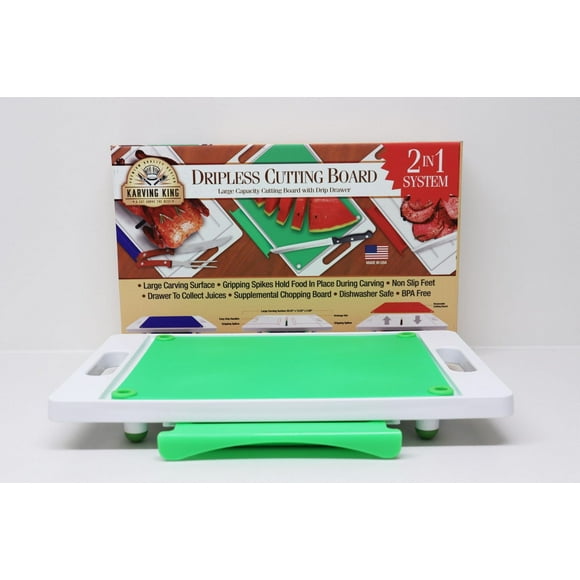 Karving King Dripless Cutting Board 2 in 1 System