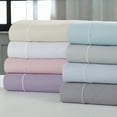 thumbnail image 2 of Benzara BM202967 Prato Deep Pocket California King Size Sheet Set in Cotton, Blue - 4 Piece, 2 of 2