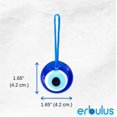 thumbnail image 2 of Evil Eye Beads Erbulus, cristal turco, azul, 1,6 cm de diámetro, 12 unidades, 2 of 5