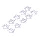 thumbnail image 1 of 100PCS Shaped Paper Clips Purple Five Pointed Star Sturdy Portable for Office Memo File Classification, 1 of 3