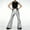 Silver, variant on Men's Vintage Bell Sequin Flare Pants Stretch Classic Bell Bottom 70s Retro Disco Night Club Party Cosplay Pants