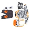 thumbnail image 3 of Conjunto de ropa para muñeca infantil de simulación, ropa bonita de oso de dibujos animados a rayas para muñeca de 20 a 22 pulgadas, 3 of 5