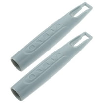 FRCOLOR Sky-blue Broom Handle End Caps for Home Use Plastic Grip Compatible with Mops and Dustpans 2pcs