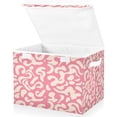 thumbnail image 2 of Iauyy Large Storage Box with Lid - Foldable Home Storage Bins for Clothes Toy Holiday Decor, Vortex-shaped Lines (42*32*30cm), 2 of 6